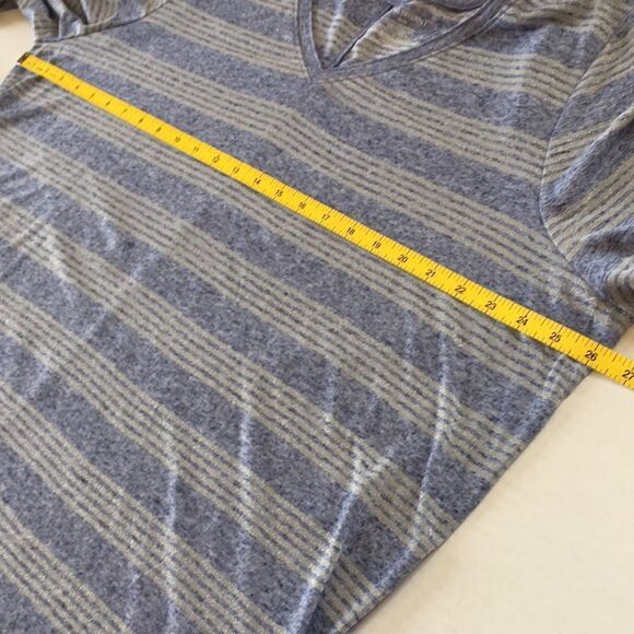 Lane Bryant Purple Multi Plus Striped Sparkle Long Sleeve T-Shirt Top Sz 22/24. - Picture 9 of 14